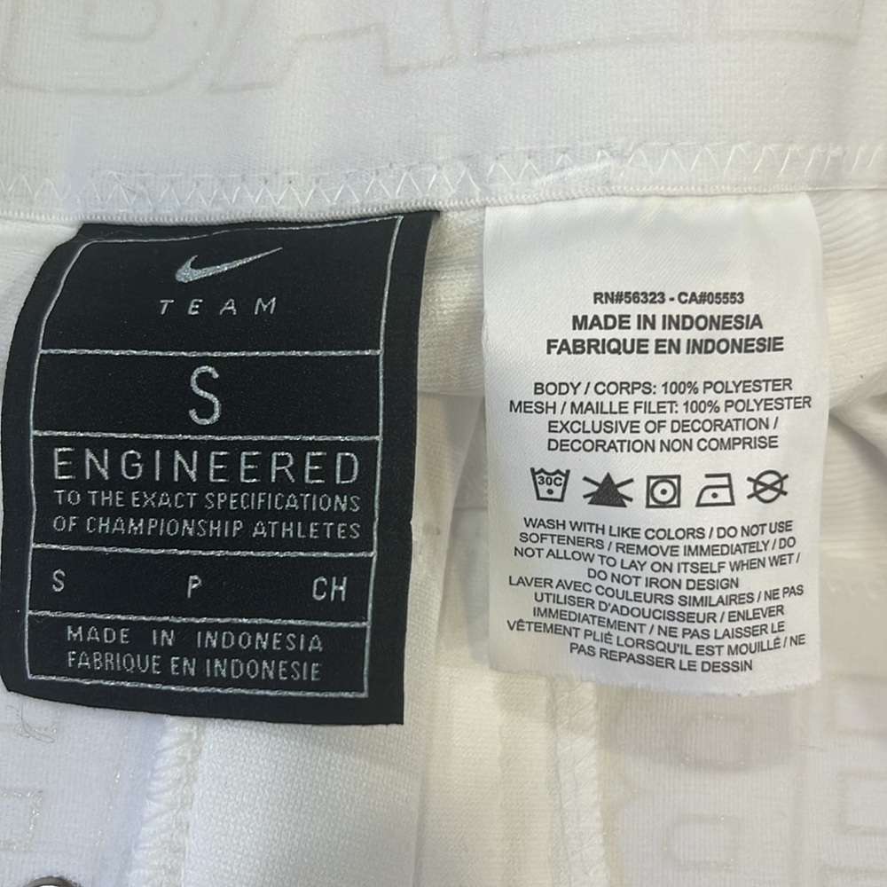 Nike Men’s White Baseball Pants with Black Swoosh - Picture 8 of 9